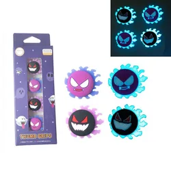 Cool Luminous Ghost Silicone Soft Thumb Stick Grip Cap Joystick Protective Cover For Switch Oled NS Lite Joy-con Thumbstick Case