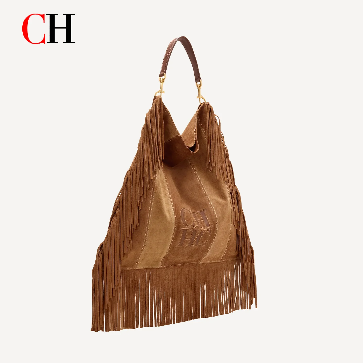 CH Women Tassel Hobo Bag Large Capacity Fringe Shoulder Handbag Vintage Boho Western Tote for Daily Travel Shopping Casual Use