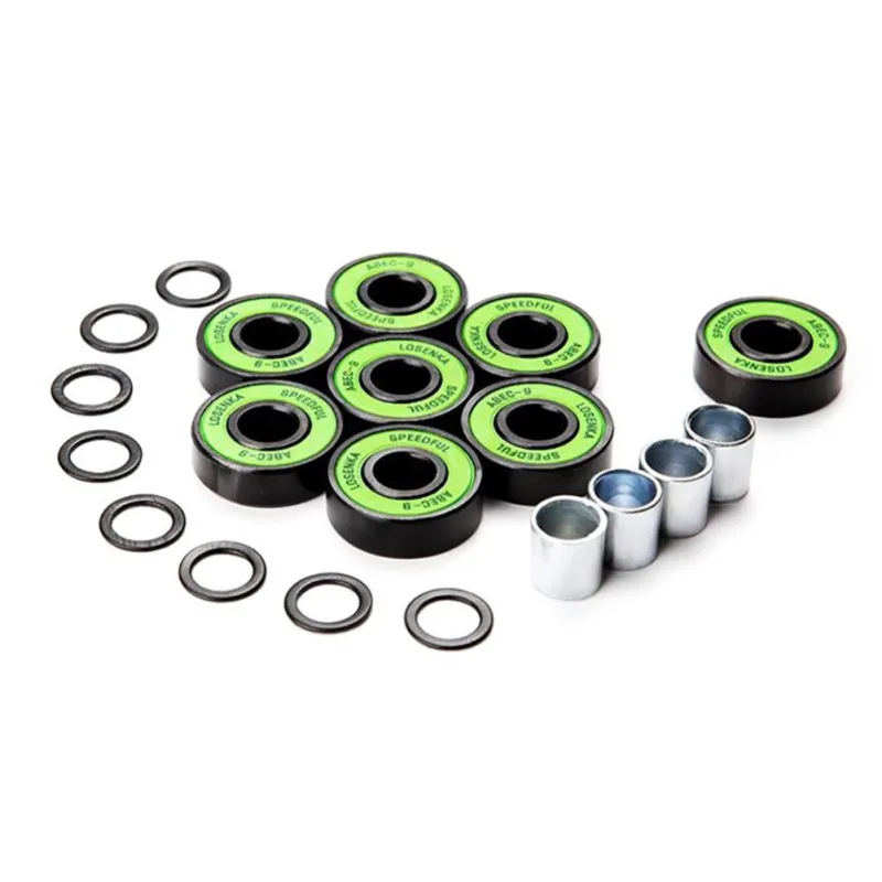 8 stücke/16 stücke/32 stücke 608 lager abec 9 skate lager skateboard stahlkugel renn skate lager 22*7mm gleitlager ms2305-8