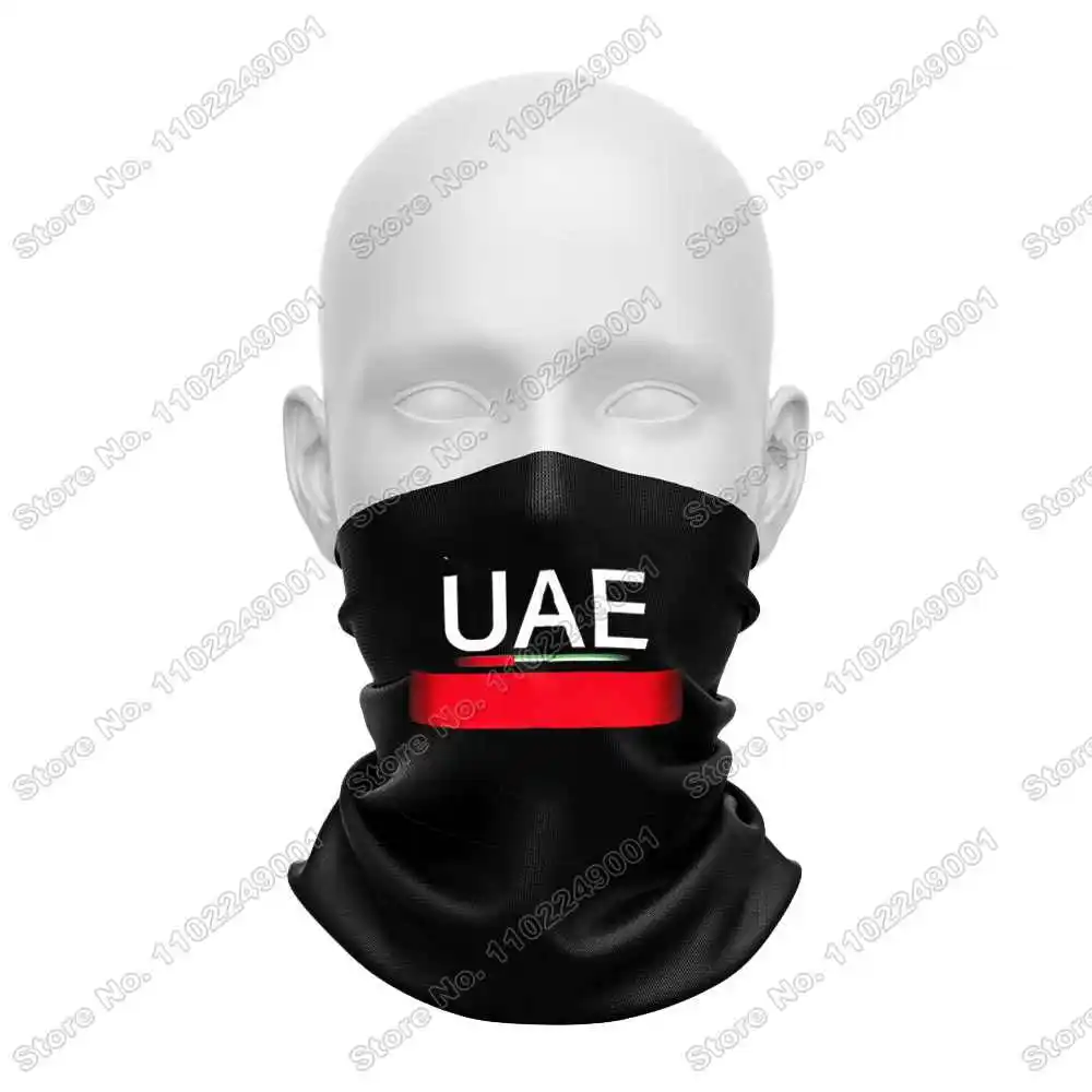 Team UAE 2023 Cycling Neck Warmer Slovenia Tadej Pogacar Face Bandana Mask Cover Multifunctional HEADWEAR Headbands Riding Scarf