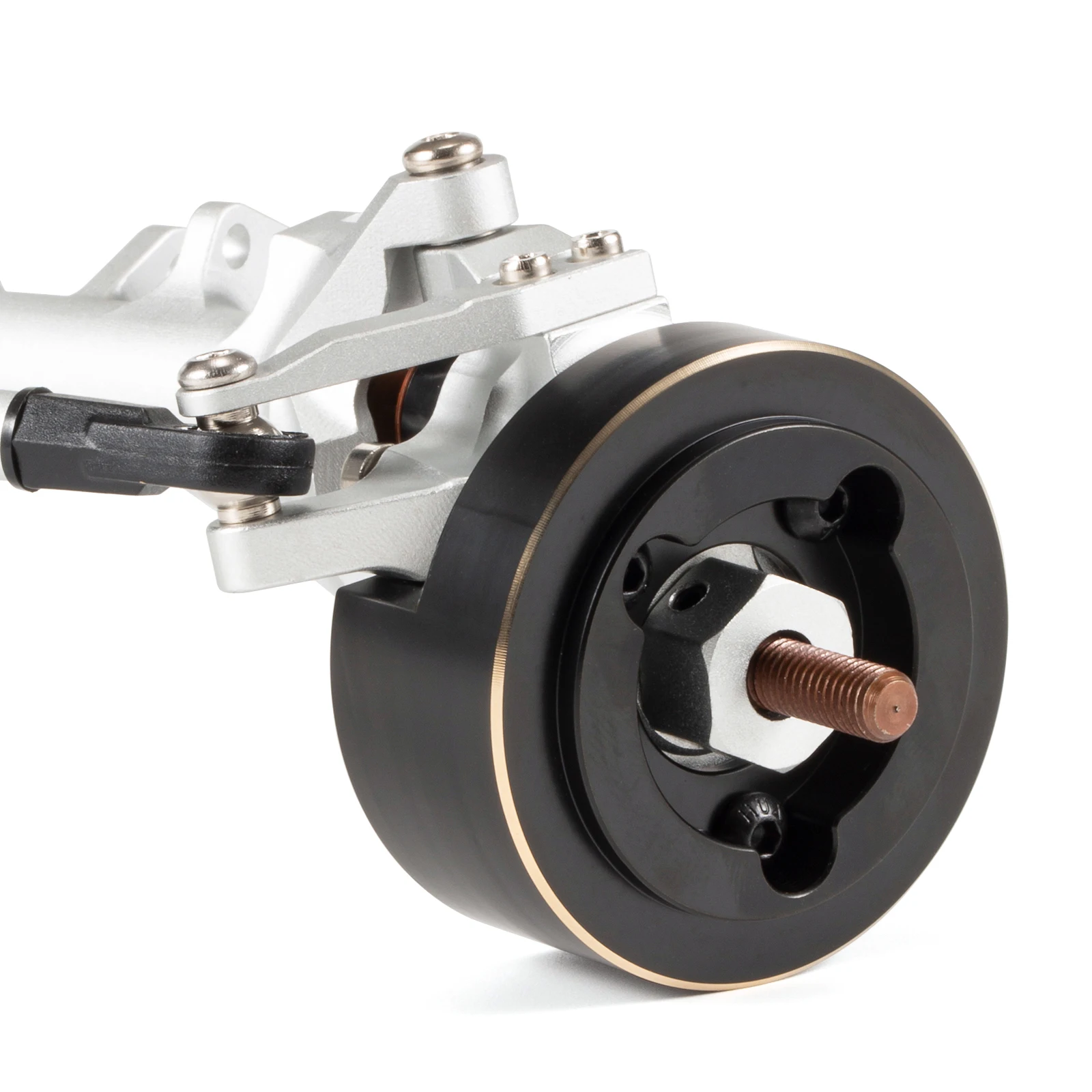 Peso de nudillo de Portal de compensación baja de latón, 2 uds., negro, para eje delantero Vanquish VS4-10 Ultra Currie Portal F9