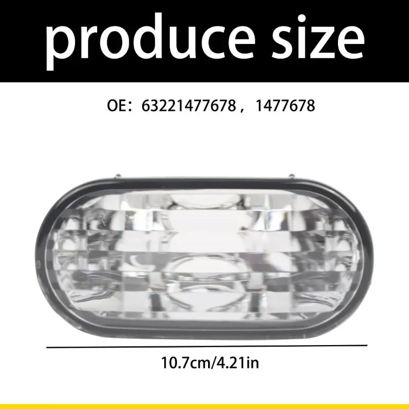 SZCH Single Rear Bumper Backup Lamp, Clear Lens, Repair Service Part for R50 R52