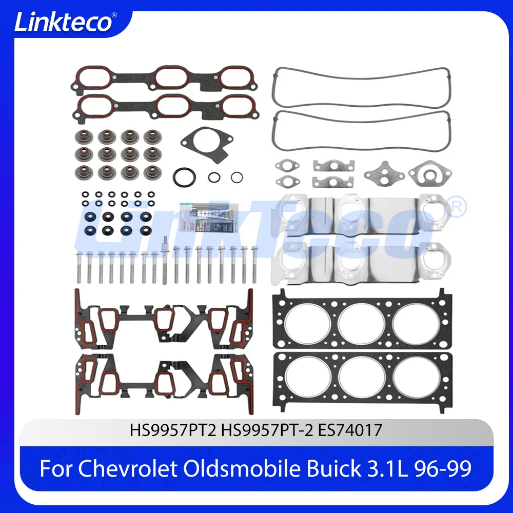 Juego de tornillos para junta de culata compatibles con motores 3.1L L82 para Chevrolet Beretta, Pontiac, Buick Century, Oldsmobile Achieva, Cutlass Supreme 3.1L de 1995-1999
