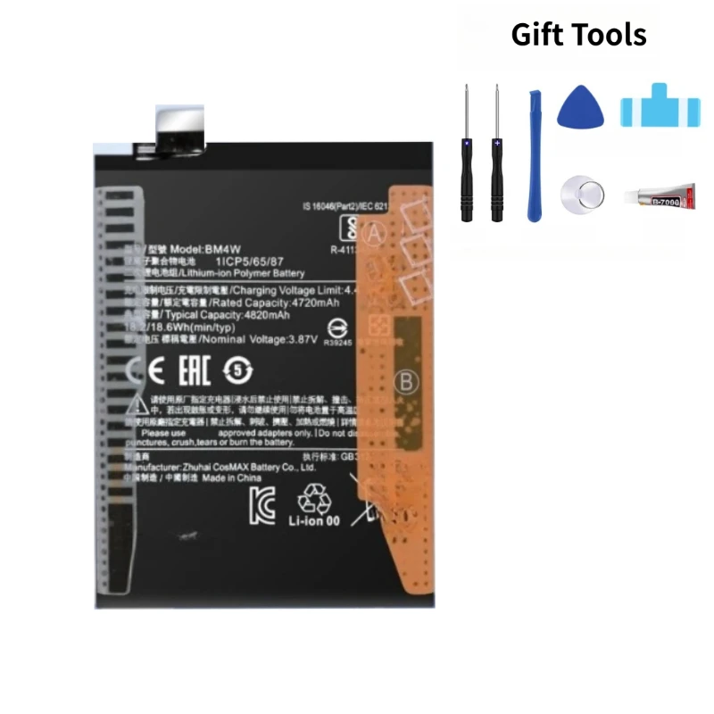 Batterie per Cellulari ad Alta Capacità BN55/54/53 per Redmi Note 9/S Note 9 Pro