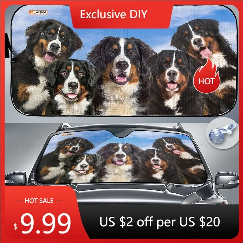 

Bernese Mountain Car Sunshade, Bernese Lover, Bernese Car Decor, Gift For Dad, Auto Sunshade, Dog Car Sun Protector PHT042205F03