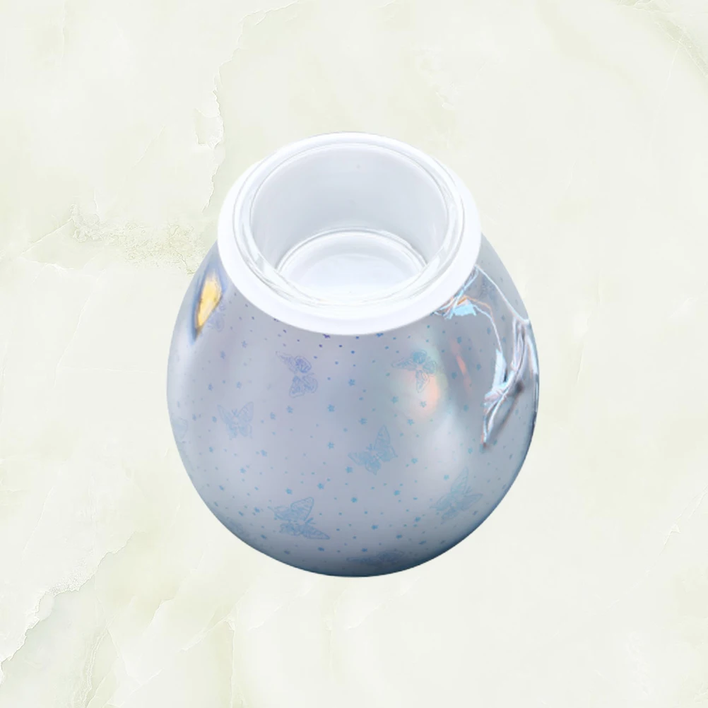 

1Pc 3D Glass Discoloration Aromatherapy Lamp Discoloration Aromatherapy Stove Fragrance Lamp Household Decoration(UK Plug, As