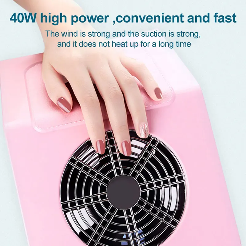 Professional Nail Dust Collector Manicure Strong Power Nail Vacuum Cleaner Machine Tools With Remove Filter Nail