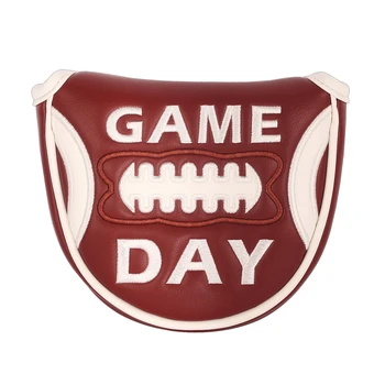 Housses de Putter de maillet de lame de fermeture magnétique de Club de Golf de broderie de jour de jeu en cuir d'unité centrale