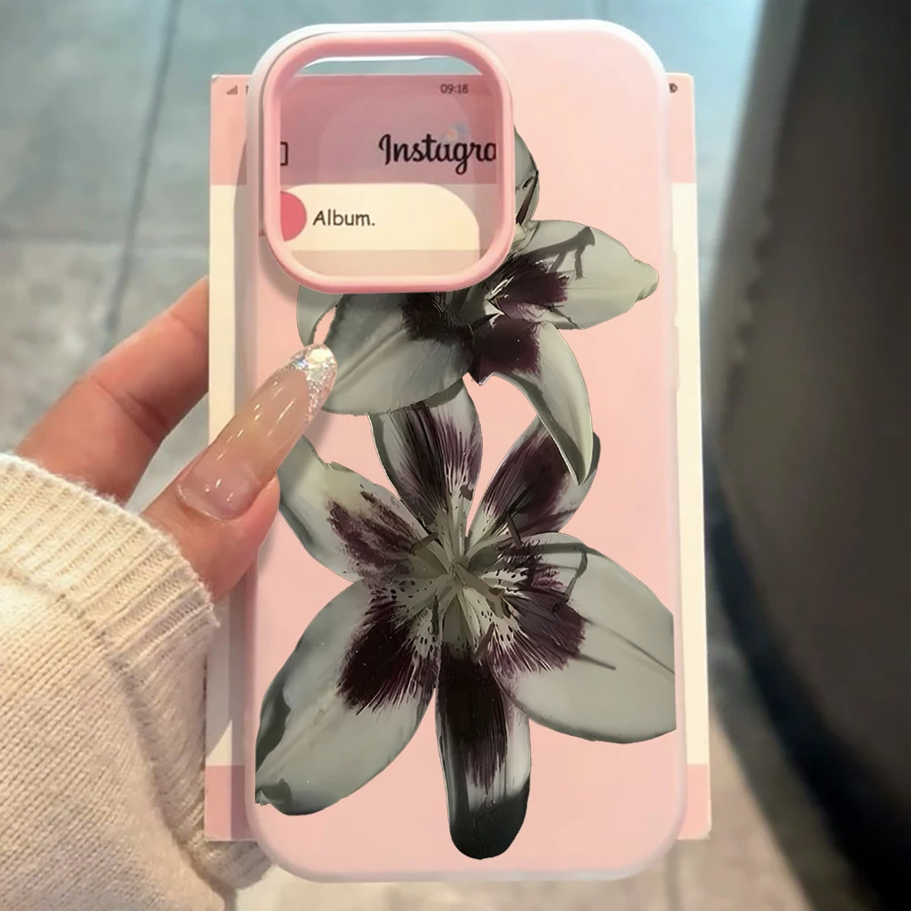 Für Xiaomi Redmi 17 Pro Max Hüllen Für Redmi Mi 11 Lite 5G Ink Lily Flowers Handyhülle 14T Pro 15T Pro 17 Pro Bonbonfarben Funda – Detail 5