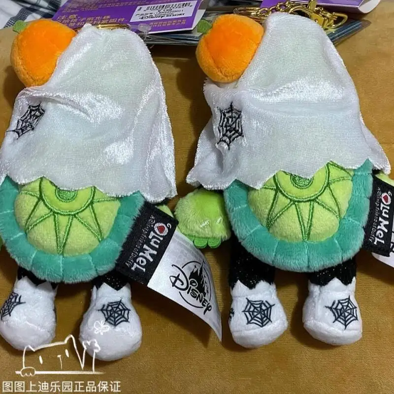 Disney 2024 Halloween Ghost Olu Mel Duffy peluche rempli porte-clés fille sac à dos pendentif poupée décorative Couple Halloween jouet cadeaux