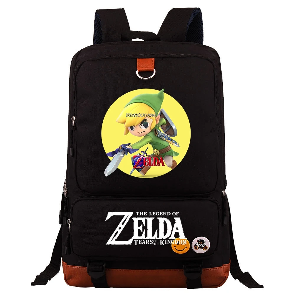 Zelda Shoulder Bag Men and Women Travel Computer Bag Primary and Secondary School Students Bag Large Capacity