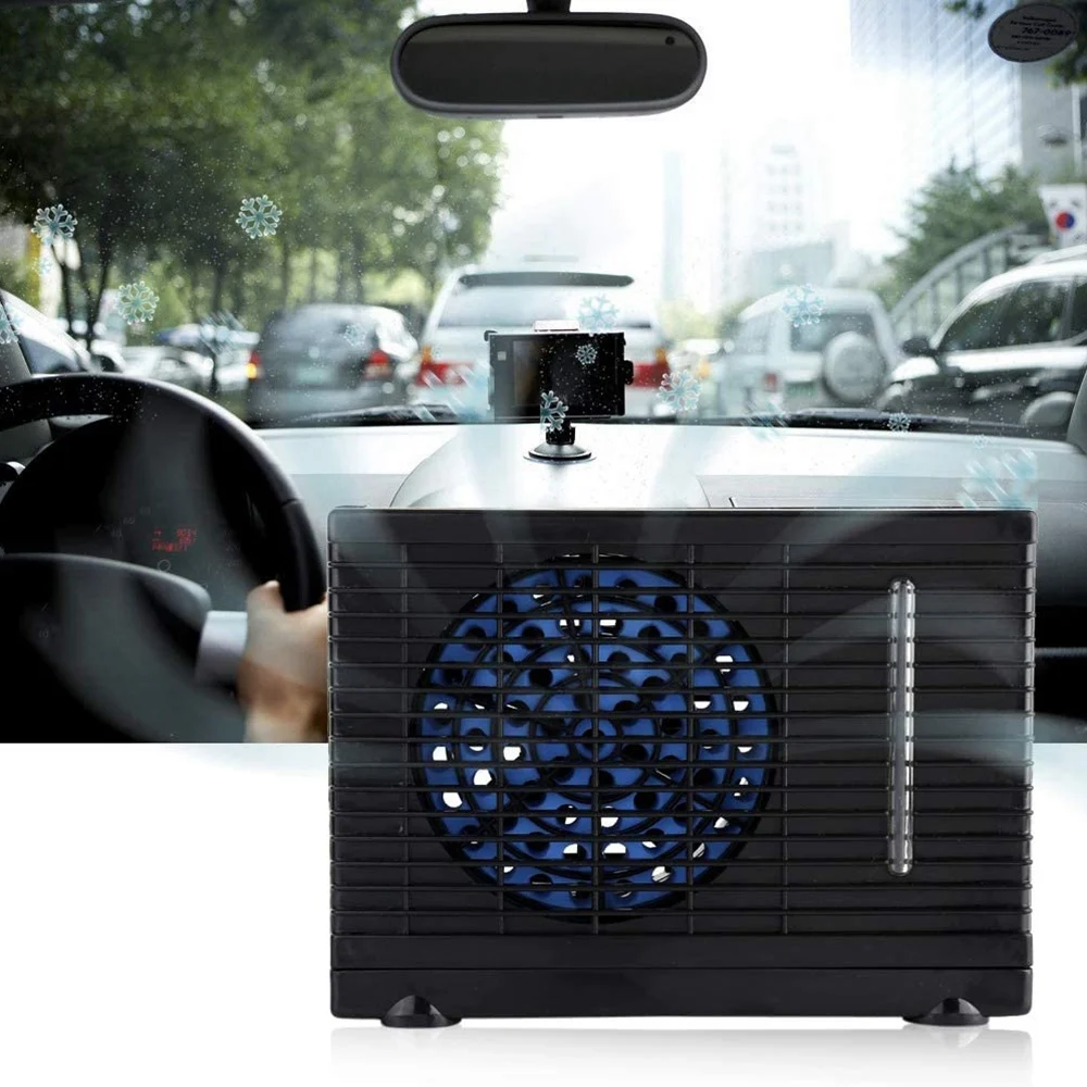 Car Portable Car Air Conditioner 12V Water Refrigeration Air Conditioner Fan Car Refrigeration Air Conditioner