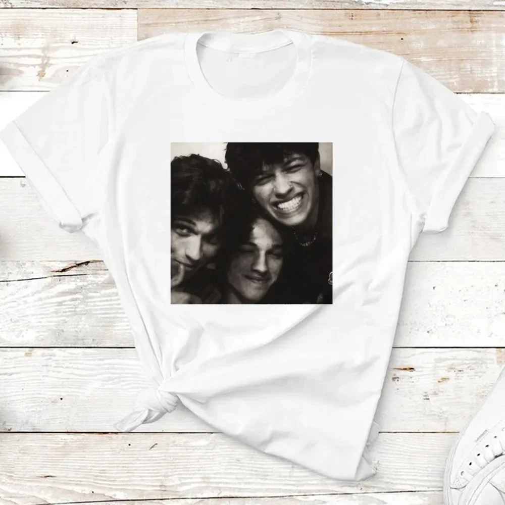 Papa's Home imprimer femmes à manches courtes col rond vêtements Sturniolo triplets t-shirt graphique t-shirts femmes vêtements