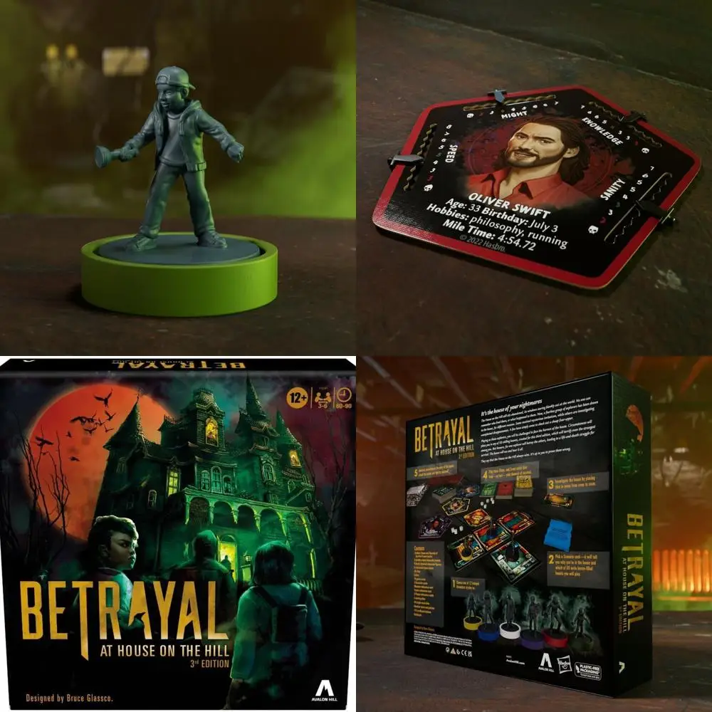 

Betrayal at House on the Hill 3rd Ed: 50 Scenarios, Ages 12+, 3-6 Players, Cooperative Game
