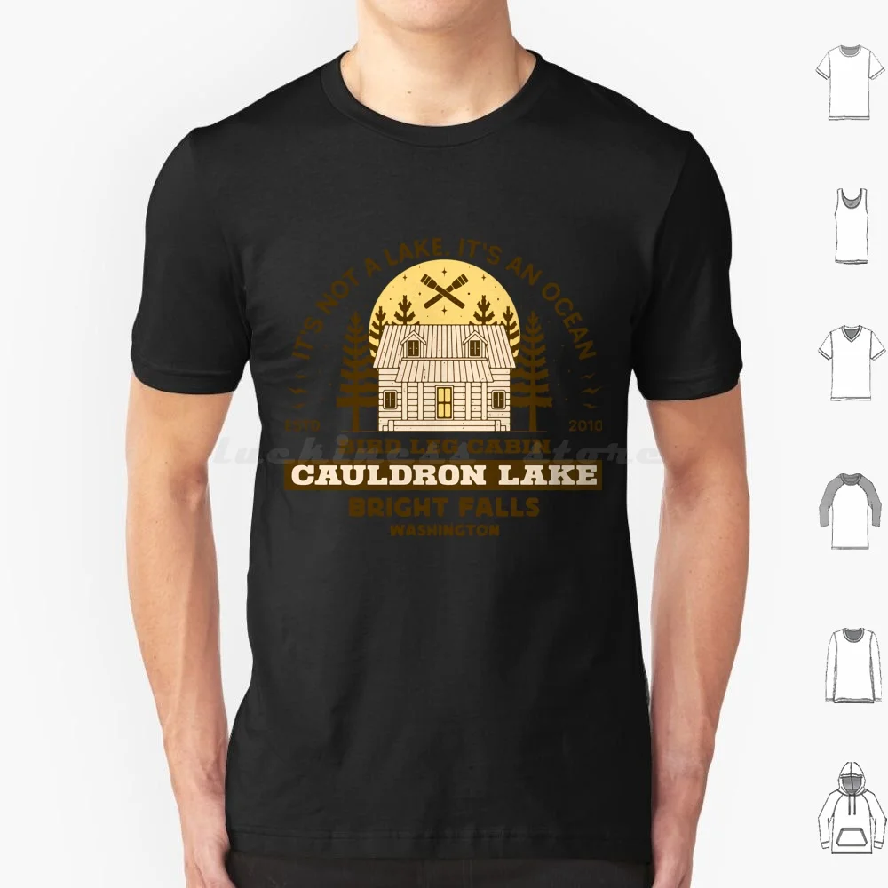 Cauldron Lake Cabin T Shirt Cotton Men Women DIY Print Alan Wake Cauldron Lake Bright Falls Video Game Video Games Videogame