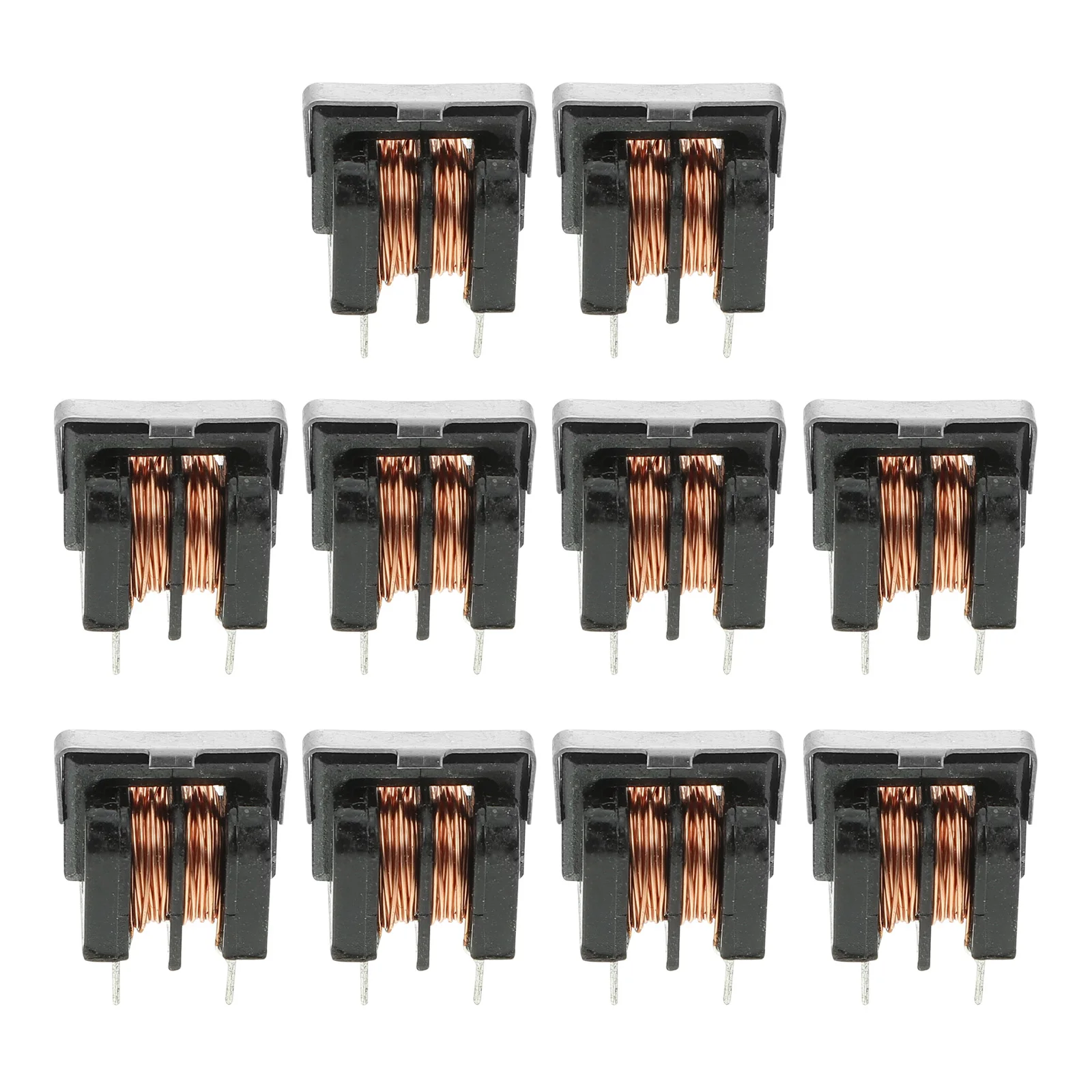 

10pcs Uu9.8 Common Mode Inductor Filter Plastic Miniature Wire High Current Capability Low Magnetic Leakage Electrical