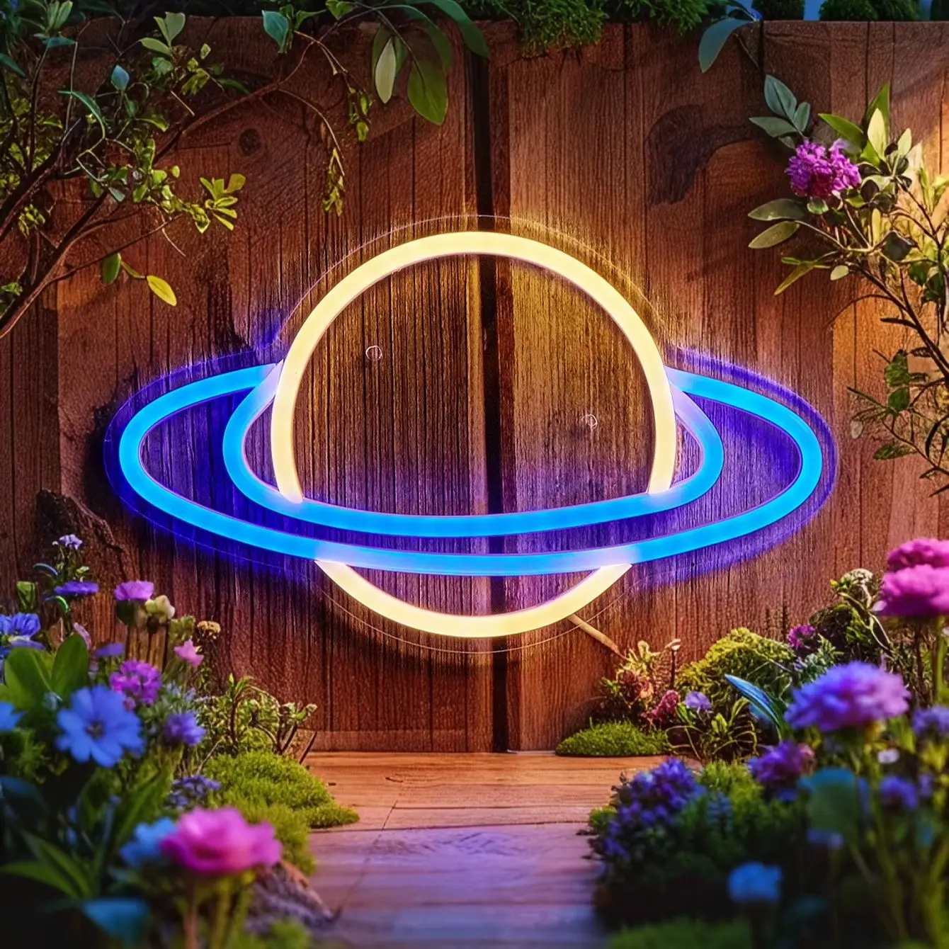 Chi-buy LED Neon Planet USB Powered Neon Signs Decor Lamp Signs Birthday Gift Wall Art For Bedroom Room Bar Shop