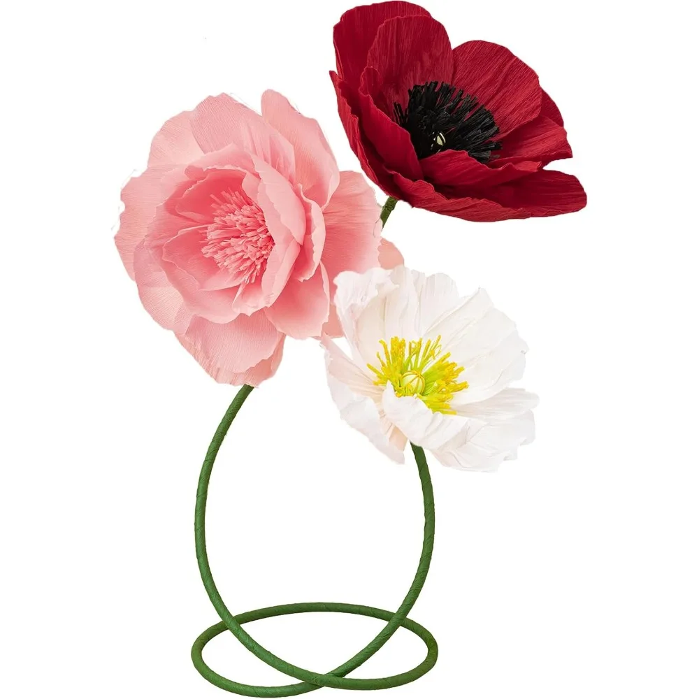 

16-дюймовое 3D бумажное цветочное украшение для стены, большие гигантские бумажные цветы ручной работы для свадьбы, цветочный фон, детский душ, день рождения