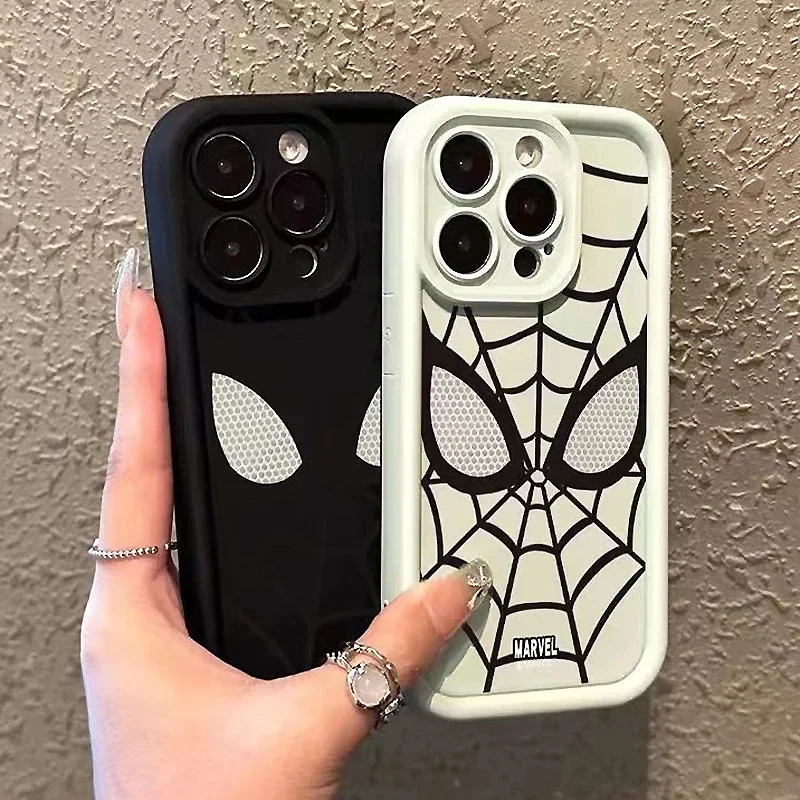 Trendy Marvel Spider Man Soft Case for iPhone 15 14 13 12 11 Pro Max XS X XR 8 7 6S 6 Plus SE 2020 Shockproof Silicone Cover