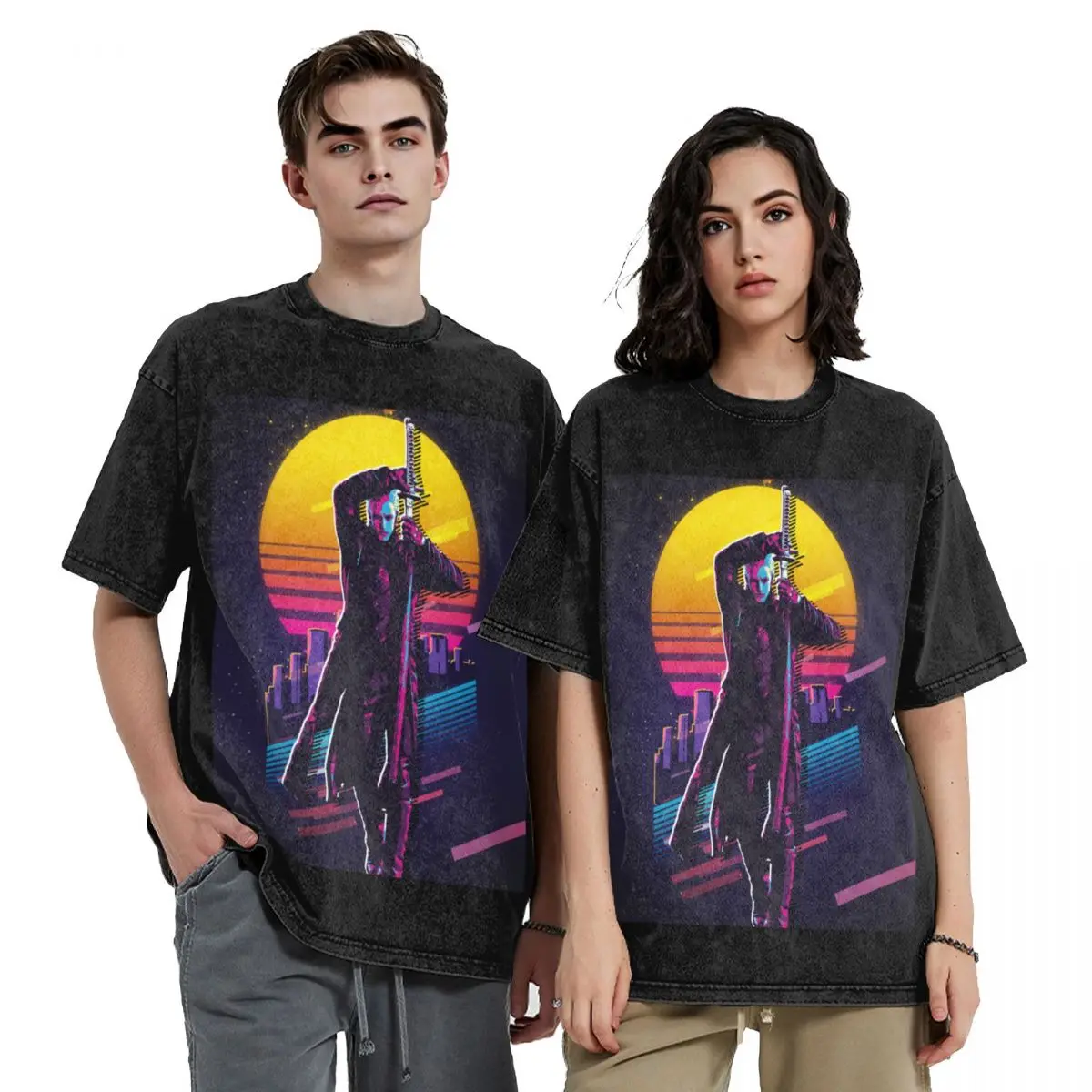 

Devil May Cry - Vergil (80s Retro) T-Shirt man t shirt funny shirt cotton sweat man clothes mens big and tall t shirts