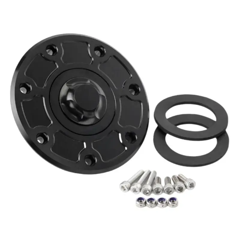 

02DE Надежная защита, алюминиевые крышки с 7 отверстиями, газовые колпачки, аксессуары для крышек для мотоциклов ZX6R, простая