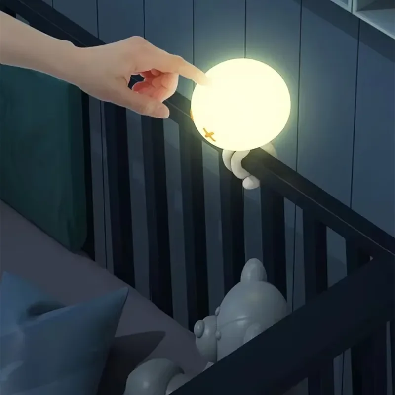 Cute Jellyfish Silicone Night Light Soft Touch Control LED Lamp for Kids Room Decor Baby Sleep Aid Gift for Boys and Girls