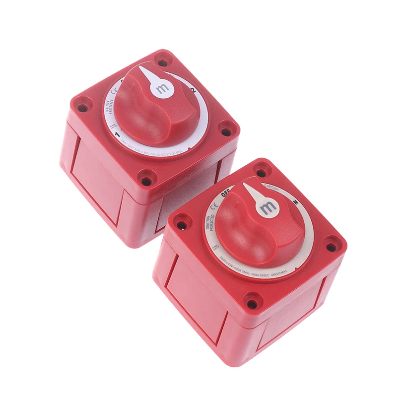 2 Position On/Off Battery Disconnect Switch Isolator Disconnect Rotary Switch 12- 48V 300A Cut Single For M-Series Marine Boat