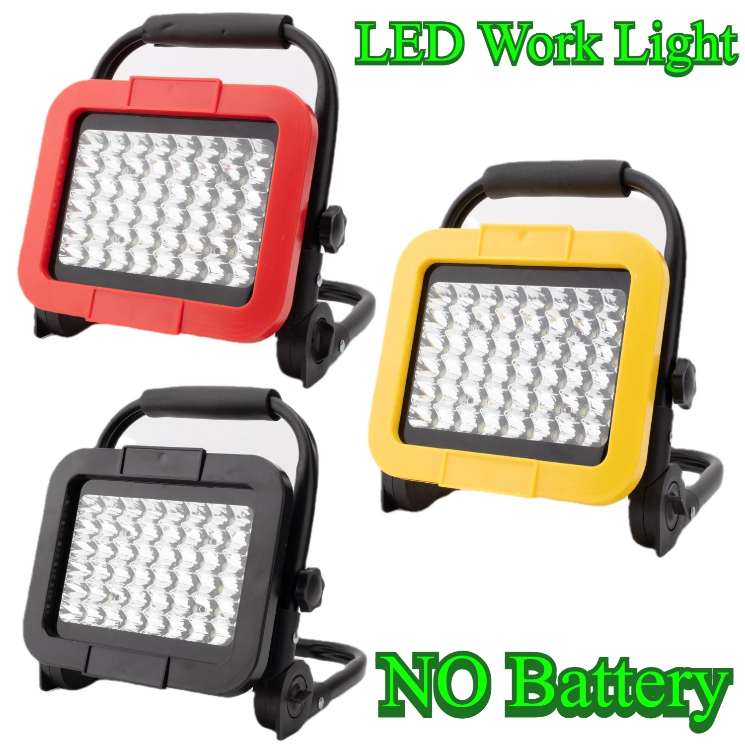 For DeWalt/Makita/Milwaukee 18V20V Lithium Battery Cordless LED Construction Work Light Outdoor Lighting Emergency/Camping Light