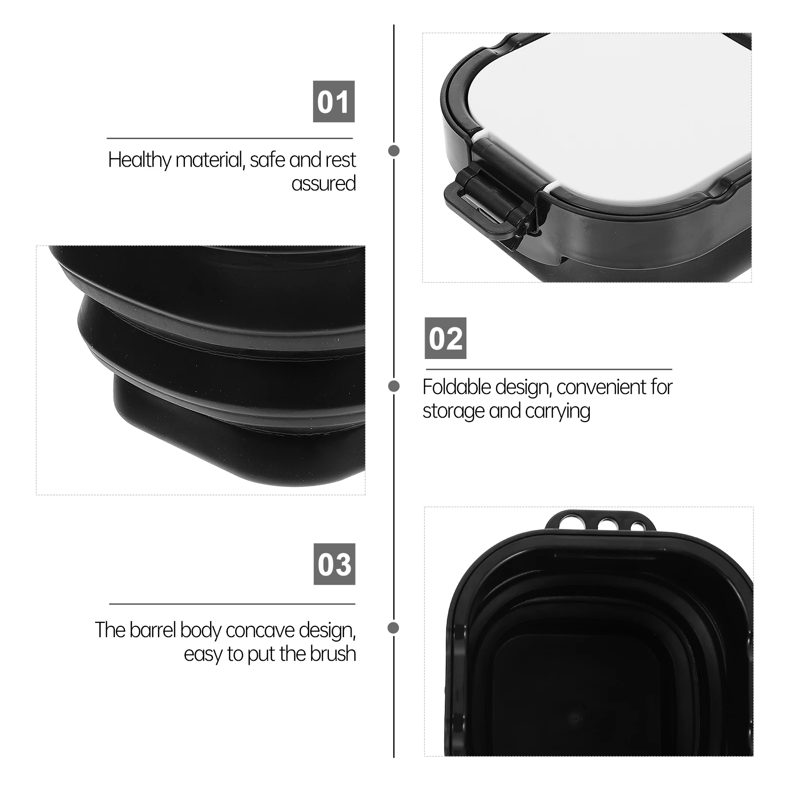 

Premium Oil Paint Pen Wash Bucket Multifunction Art Pen Holder Brush Cleaning Barrel For Kids Color Mixing Case Lightweight