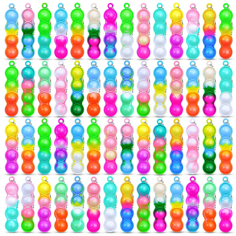 Kids Toys 10 Year Old - 10/20/30/80/150 PCS Bulk Pack Pop Keychain