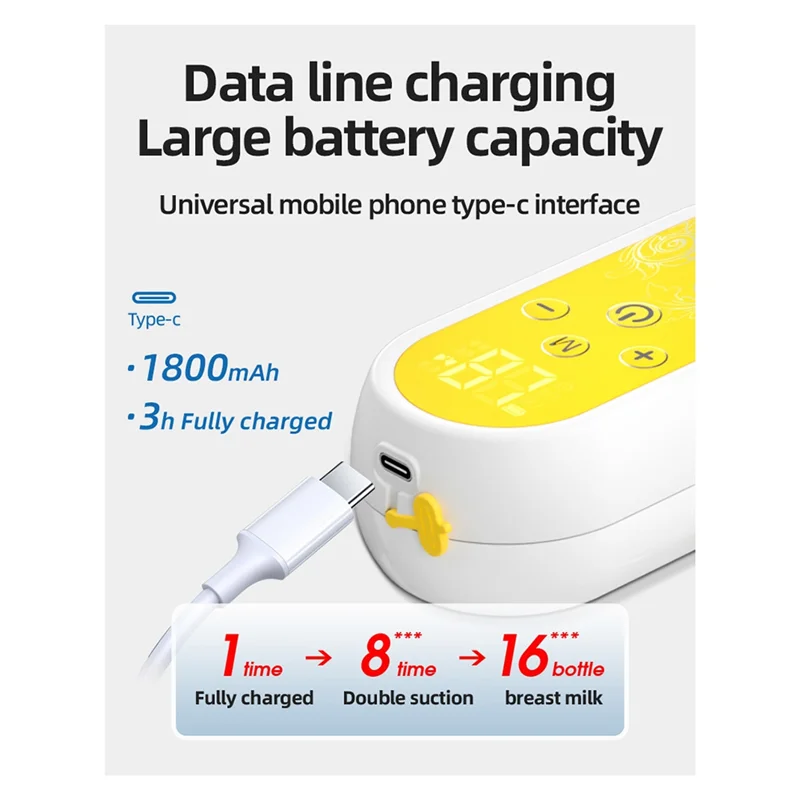 B01C-Drahtlose elektrische Milchpumpe, integrierte bilaterale Milchpumpe, freihändige Massage, vollautomatisch