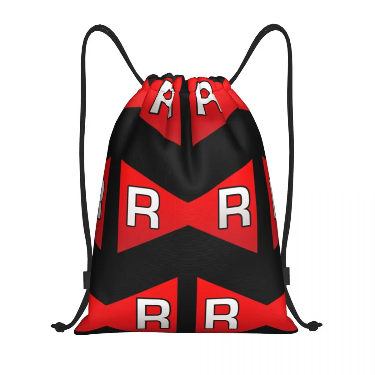 

Red Ribbon Army Portable Drawstring Bags Backpack Storage Bags Outdoor Sports Traveling Gym Yoga