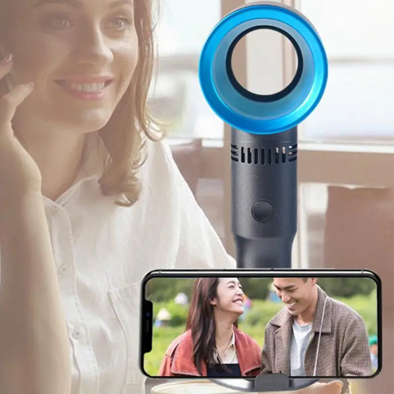 Portable Handheld Misting Fan 3 Speed Adjustable Travel Fan Small USB Rechargeable Table Fan Small 360 Degree Design Desk Fan