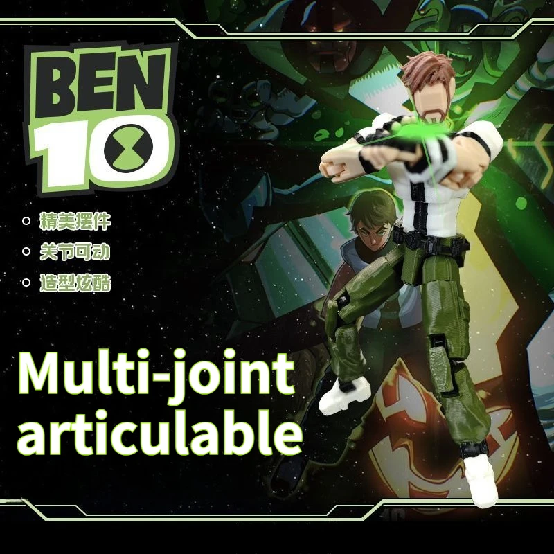 Figura de Acción Articulada Impresa en 3D de Ben 10 Future Ben Tennyson, Modelo Coleccionable