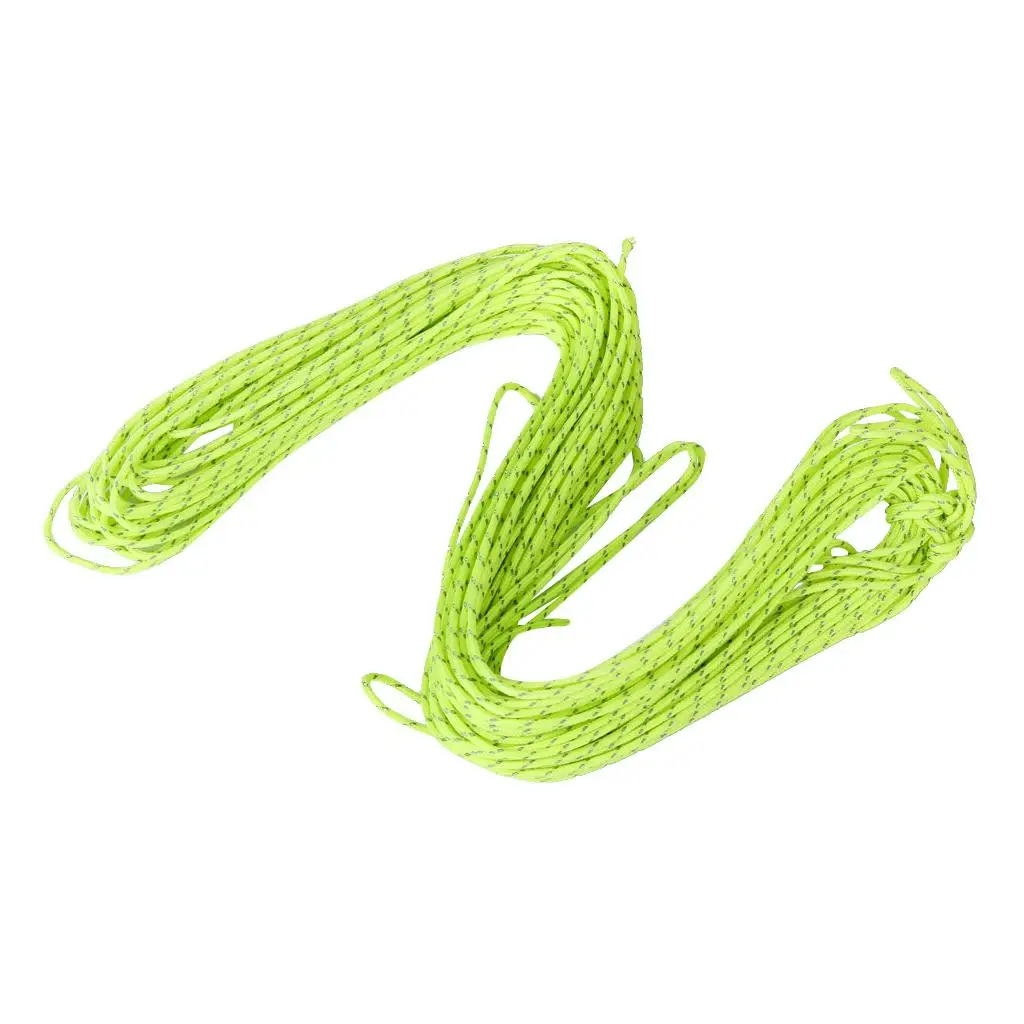 Heavy Duty Nylon Guyline Tent Cord Reflective Camping Rope for Tent String and Outdoor Awning Setup