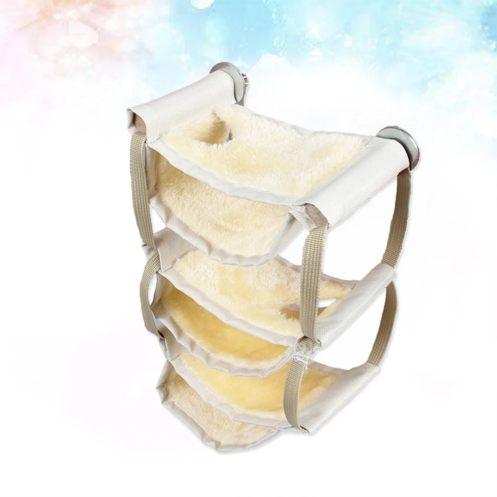 

Small Pet Hammock for Hamster Guinea Pig Cage Multi layer Warm Hanging Bed Soft Comfortable Resting Place Safe