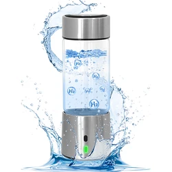 Hydrogen Water Bottle SPE PEM 2500 PPB Hydrogen Rich Water Bottle Generator 5/Min Electrolysis 300ml Hydrogen Water Generator
