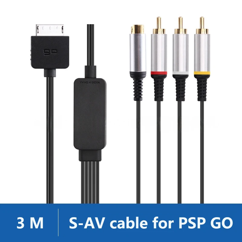 3m S-AV cable TV AV Cable for PSP GO game console Audio Video Cord