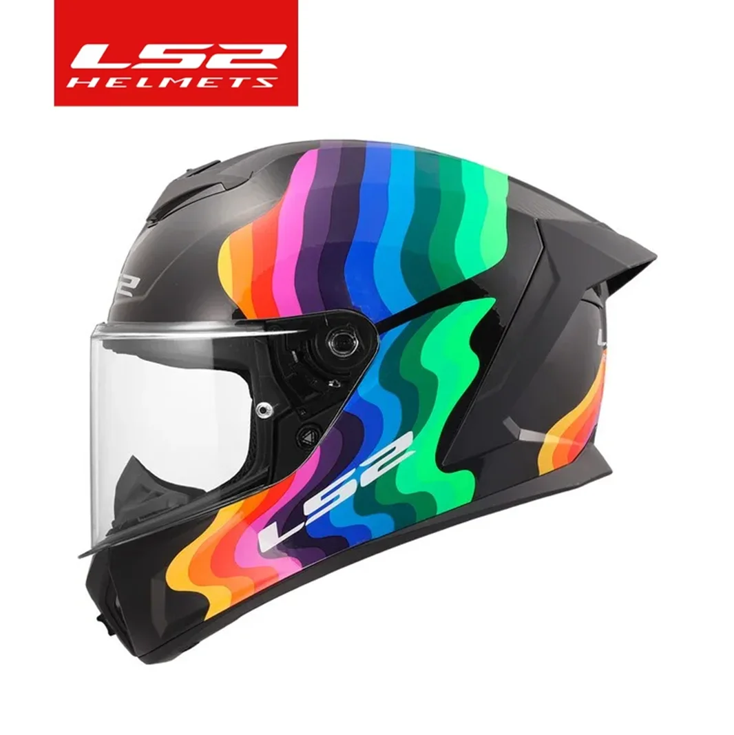 Casco de Motocicleta Integral LS2 FF820 RAPID III con Lente Única, para Motociclismo Urbano y de Carreras, Acolchado Transpirable y Cómodo, para Hombre y Mujer
