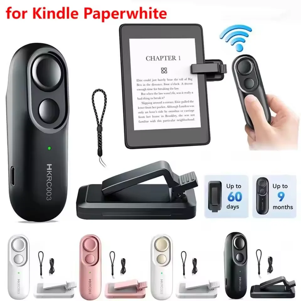 Remote Control Page Turner Camera Camcorder Remote Controls Clicker Video Record Remote Trigger for Kindle Paperwhite Oasis Kobo