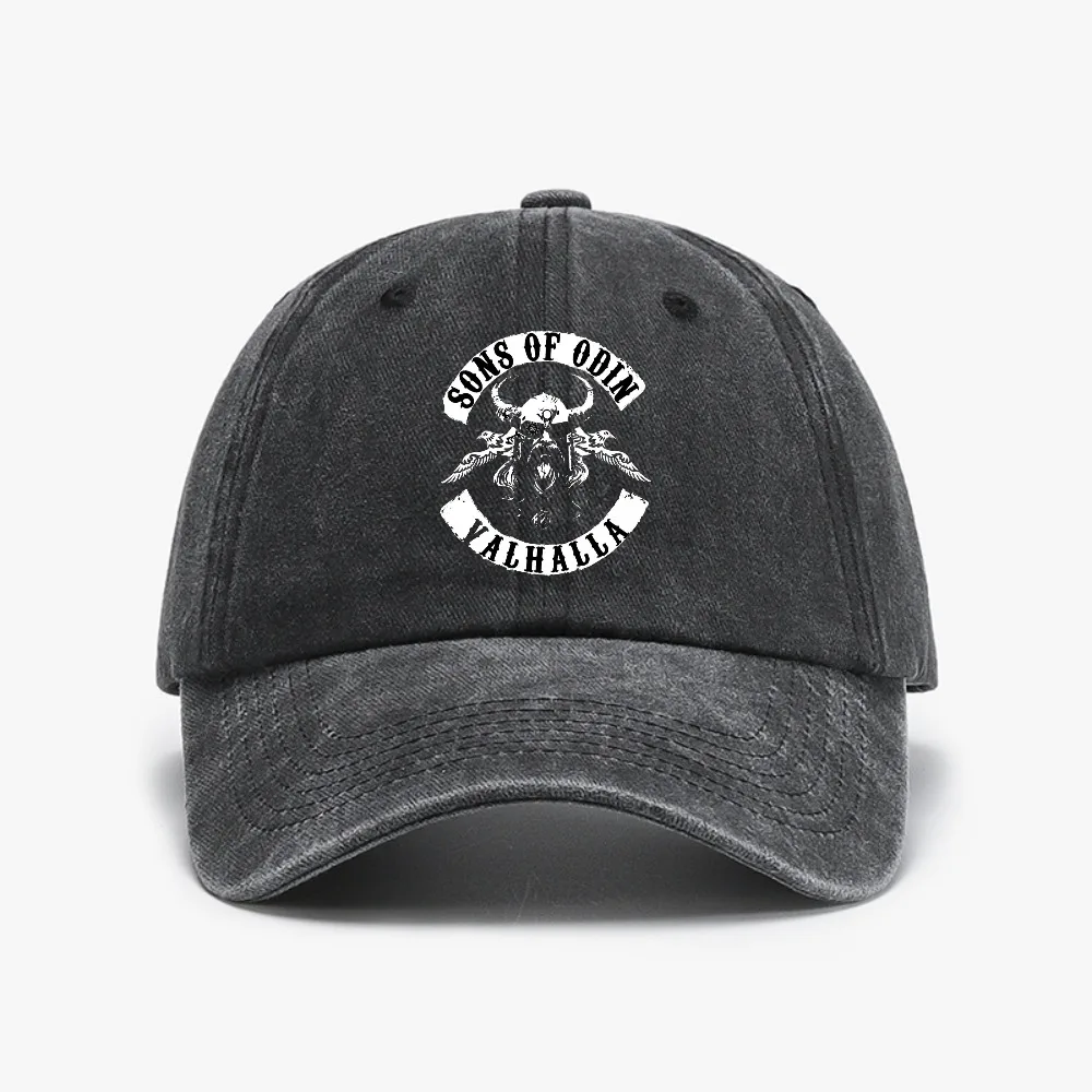 

Outdoor Running Golf hat Sons Of Anarchy For Reaper Crew Fitted Baseball Cap Sons Of Odin Valhalla Gamer Distressed Washed hats