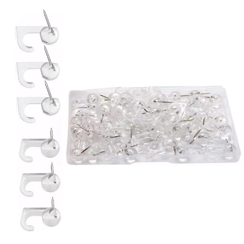  30/50 Pcs Thumb Tacks Push Pins Hooks Decorative Push Pins Office Supplies for Cork Board Bulletin Board Map Calendar