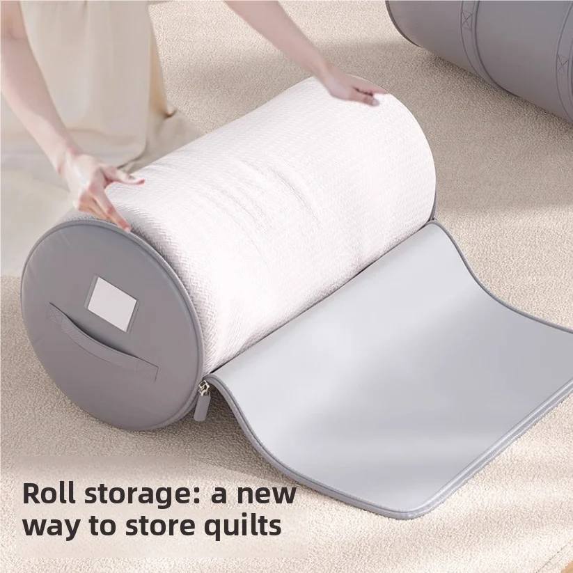 

Home cotton quilt organizing bag round shape large capacity luggage quilt storage bag clothes organizing bag
