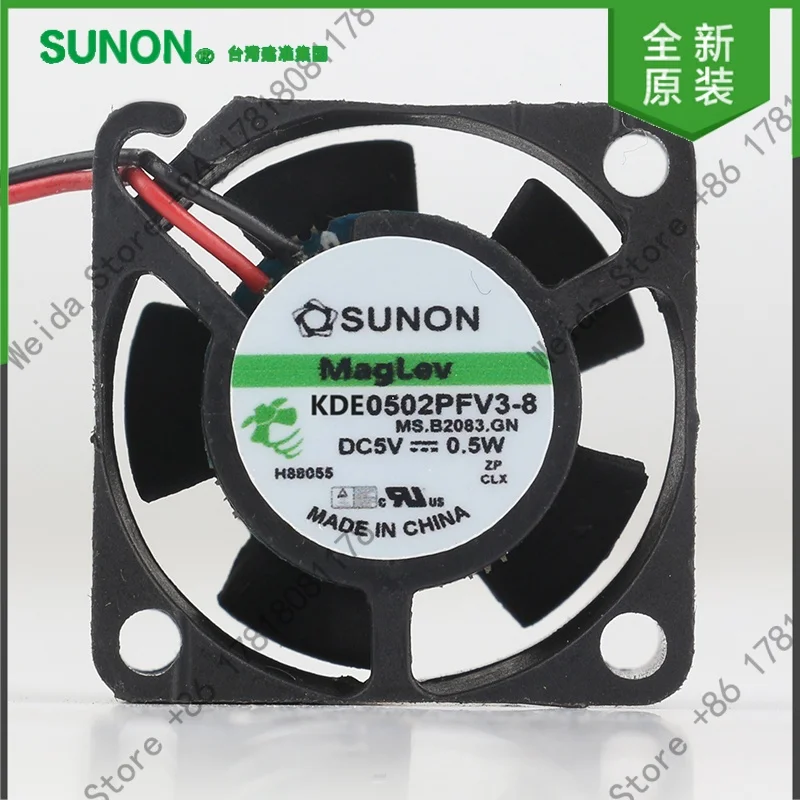 Вентилятор охлаждения Sunon DC 5V 0.5W 2510 25X25X10MM 2.5CM, новый, оригинальный, бесшумный, для микроинвертора, двухпроводной, KDE0502PFV3-8