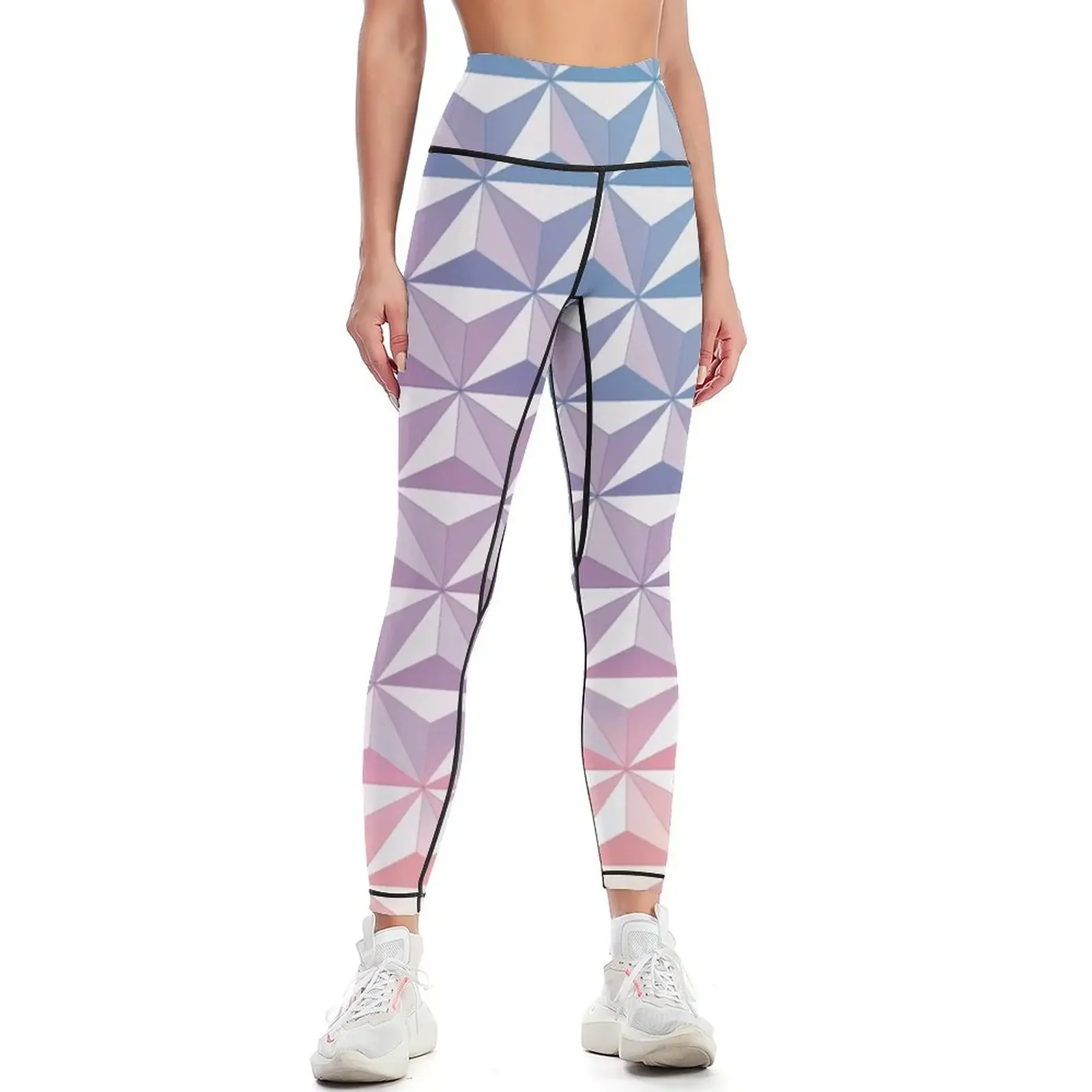 

Geodesic Sphere, Purple Leggings for girls Sportswear woman gym exercise clothing for Womens Leggings