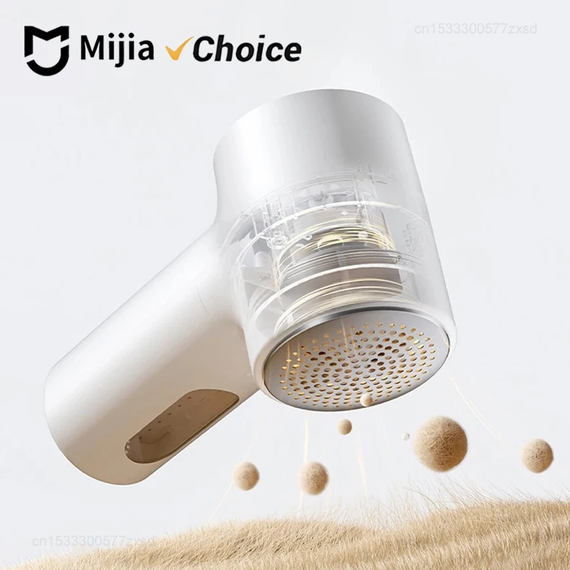 Mijia Lint Remover 2 USB Rechargeable Fabric Shaver with Upgraded 6-Blade Cutter Head, Portable Pilling Remover for Clothes