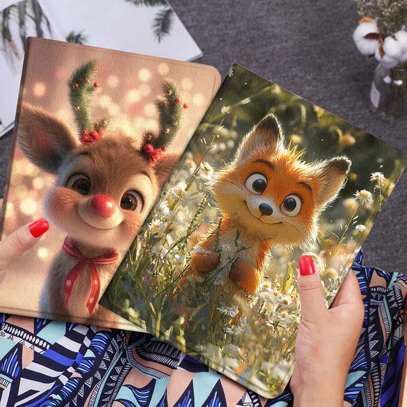 

Чехол для планшета Art Deer Fox Monkey для Xiaomi Redmi Mi Poco Pad 2 5 6s 7 7s Ultra Pro Max 14 12.4 12.1 дюймов, мягкий, в подарок