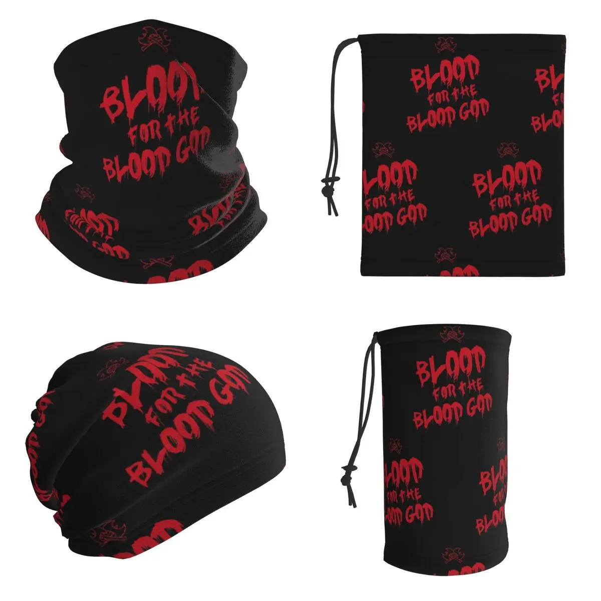 Khorne Chaos Graffetti Blood The Blood God Fantasy Version Bandana Neck Cover Printed Wrap Mask Scarf Outdoor Sports Headband