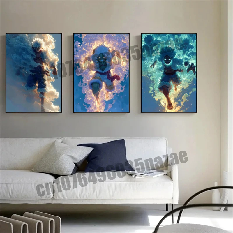 

Classic Cartoon Cartoon One Pirate, Luffy, Cool Wall Canvas Painting Art Poster High Quality Home Decoration Oil Painting Gifts