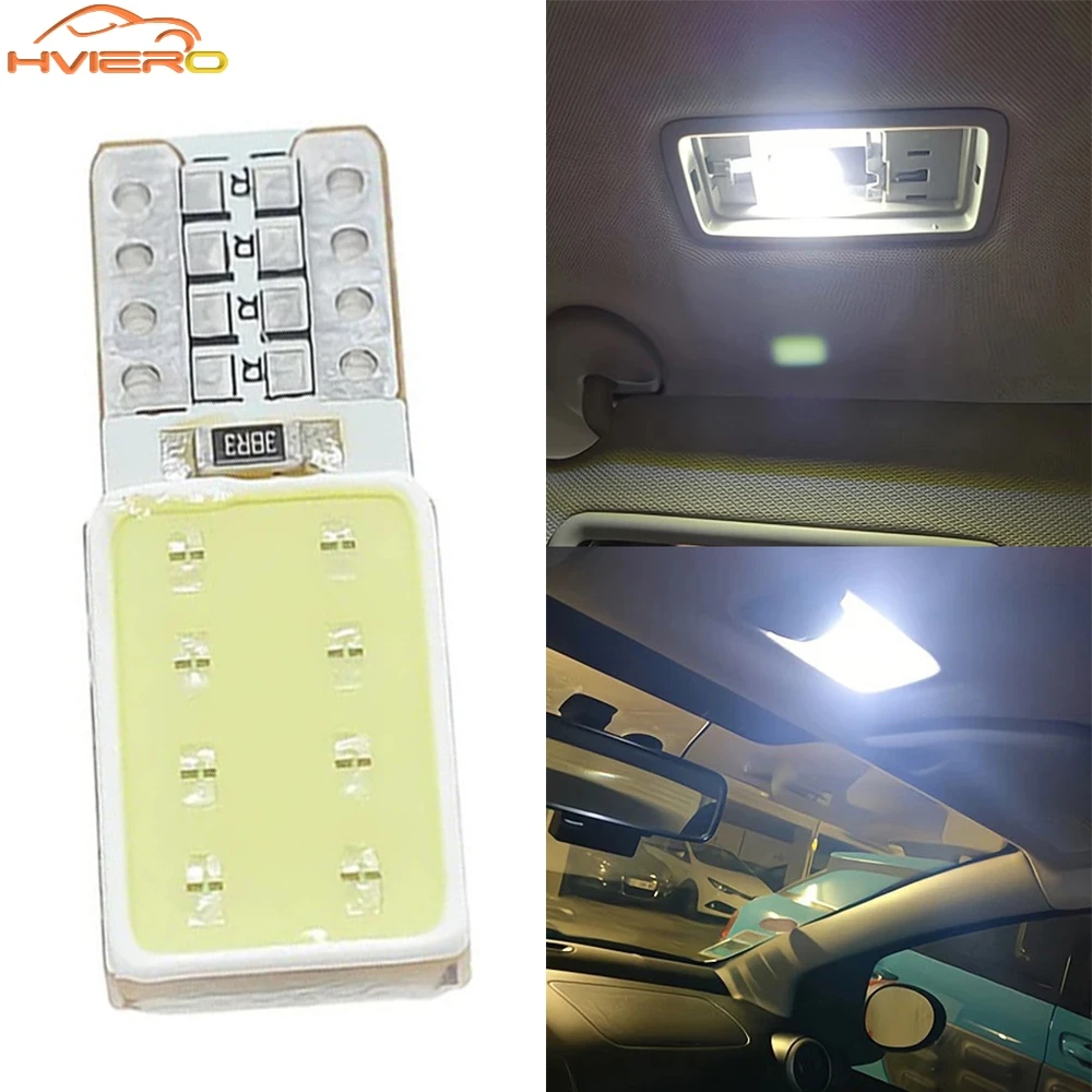 

1/2/10 шт. T10 COB 16LED Wedge Canbus W5w Автомобильная парковочная лампа Боковой знак Внутренняя купольная лампа для чтения указателя поворота Номерный знак